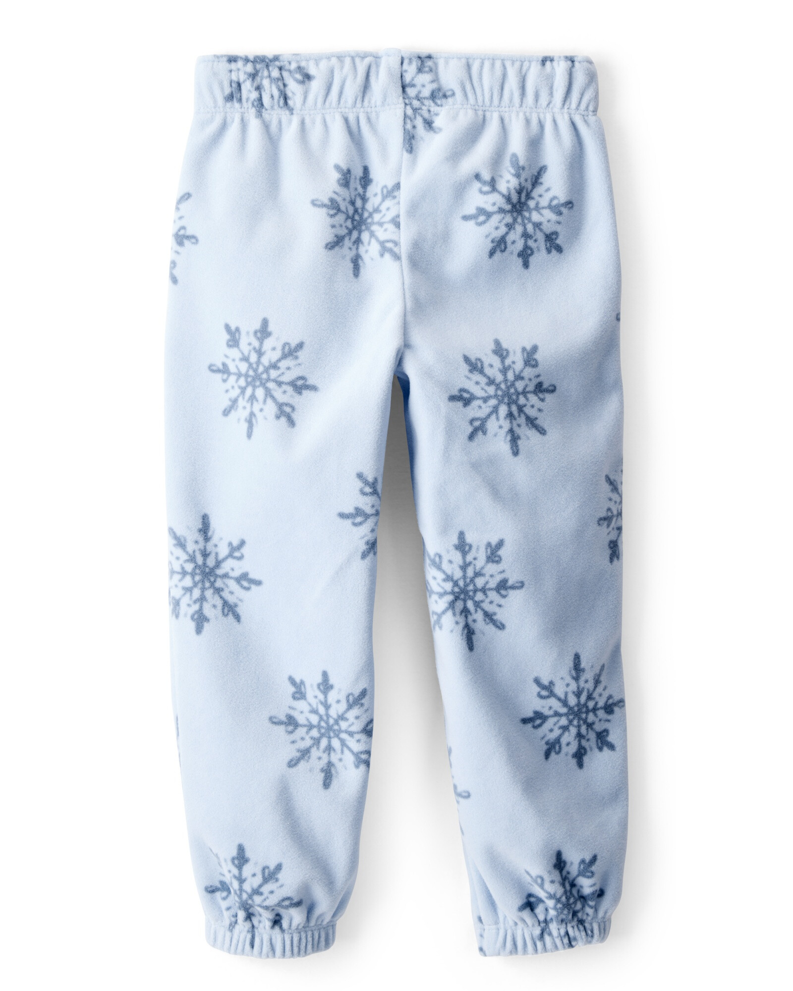 Pantalón de micropolar, azul, diseño copos Sin color