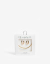 Bijouterie Set Metal Set De Argollas Y Collar - Dorado