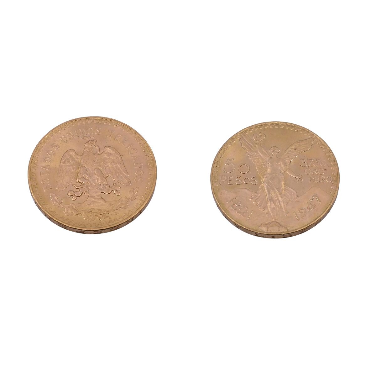 Moneda de oro Estados Unidos Mexicanos 50 pesos. 1821-1947 