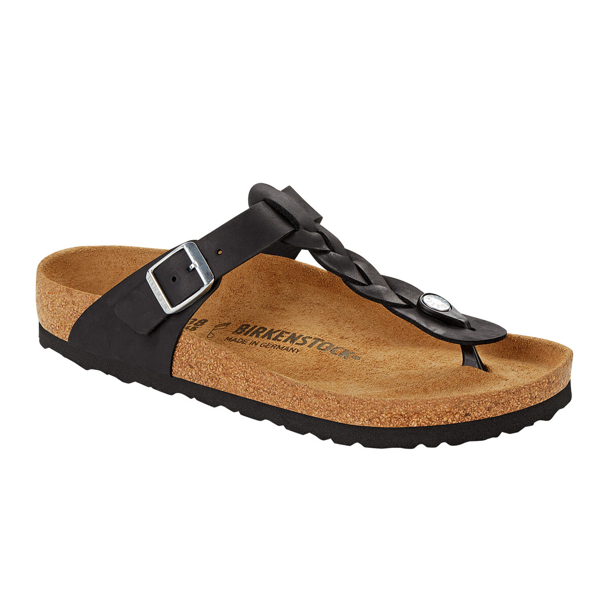 Sandalia Gizeh Braided LEOI Black - Estrecho - Black 
