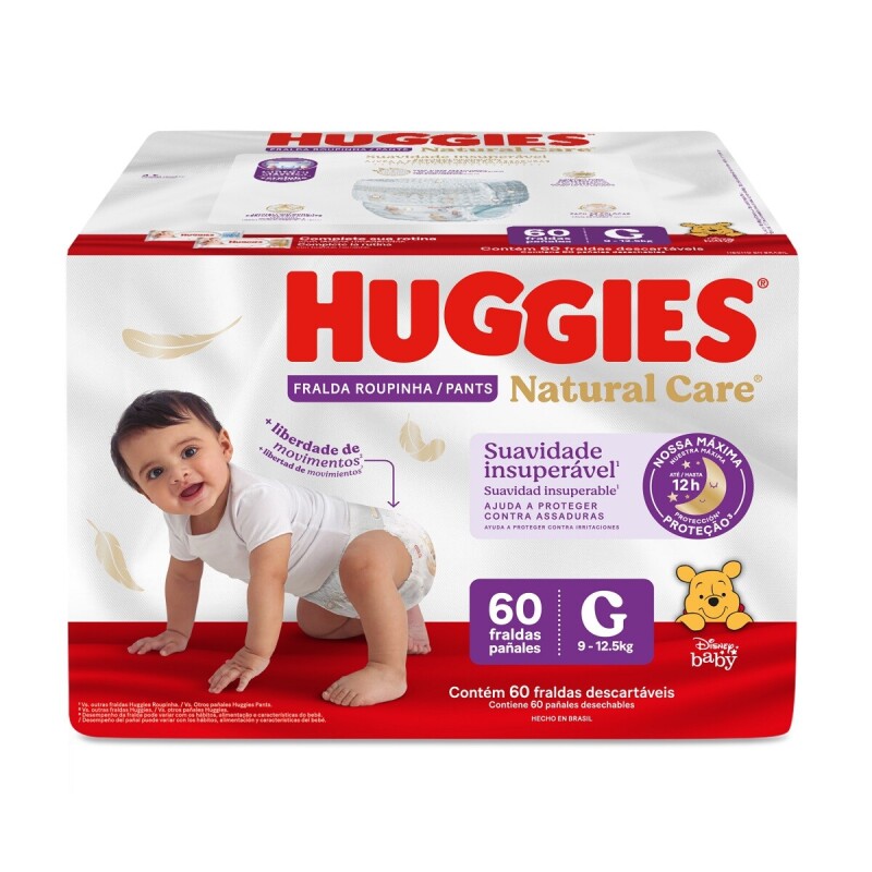 HUGGIES PANTS NATURAL CARE G 60 U HUGGIES PANTS NATURAL CARE G 60 U
