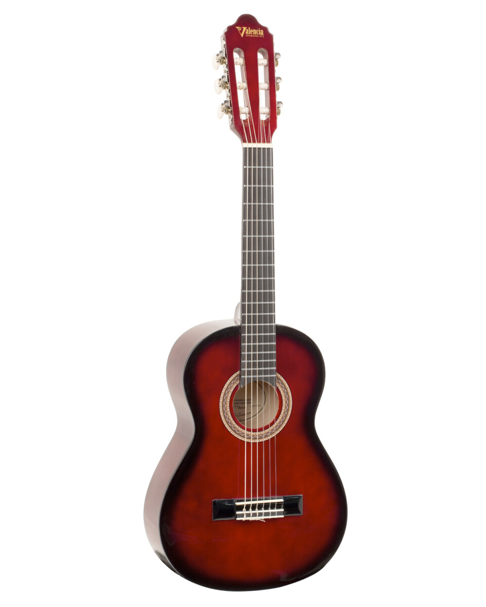 Guitarra Clásica 1/2 Valencia VC102 ideal para niños - Rojo 