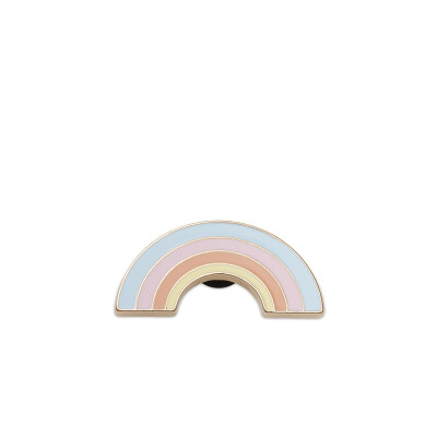 Jibbitz™ Charm Gold Pastel Rainbow Multicolor