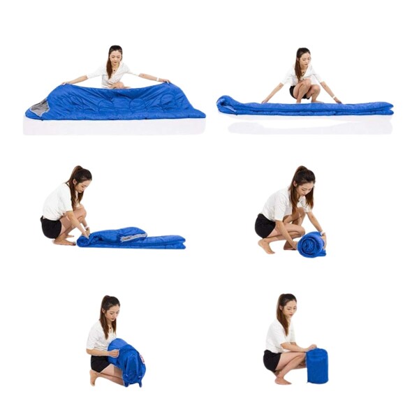 Sobre Saco Bolsa Dormir 2 M Capucha Aislante Camping Caza IMBACK Color Azul Sobre Saco Bolsa Dormir 2 M Capucha Aislante Camping Caza IMBACK Color Azul