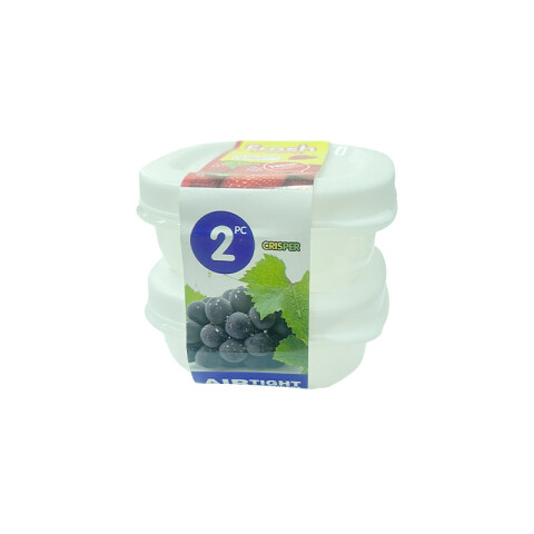OUTLET Contenedor plástico 2 pcs 10*10*4.5 cm Outlet Contenedor Plástico 2 Pcs 10*10*4.5 Cm