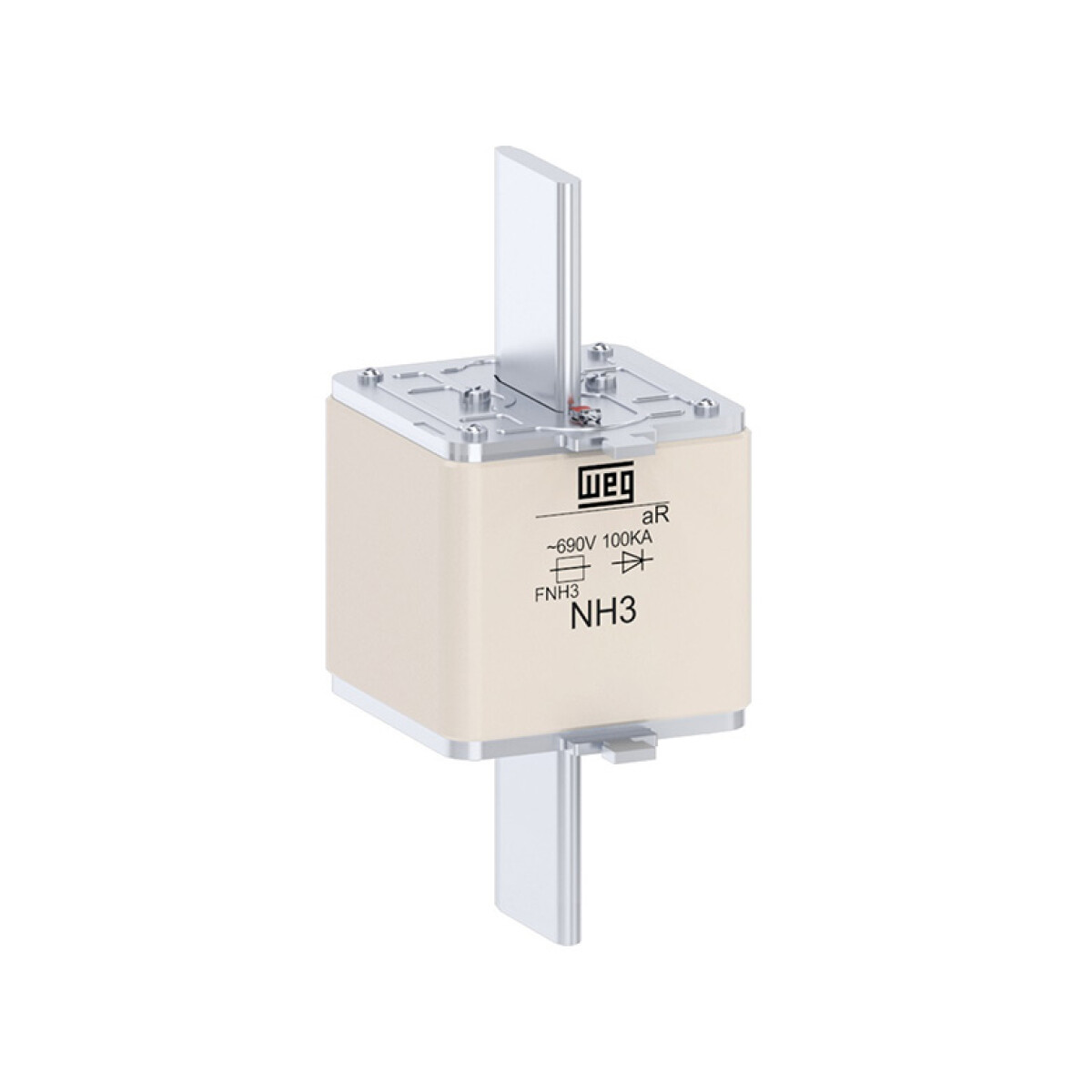 Cartucho fusible cuchilla ultra rápido NH3 700A - WE9430 
