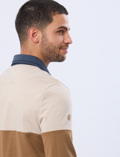 REMERA POLO DE ALGODÓN Beige