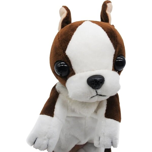 Cartuchera Escolar Peluiche Perro Infantil Con Cierre 2 en 1 Variante Color Marron