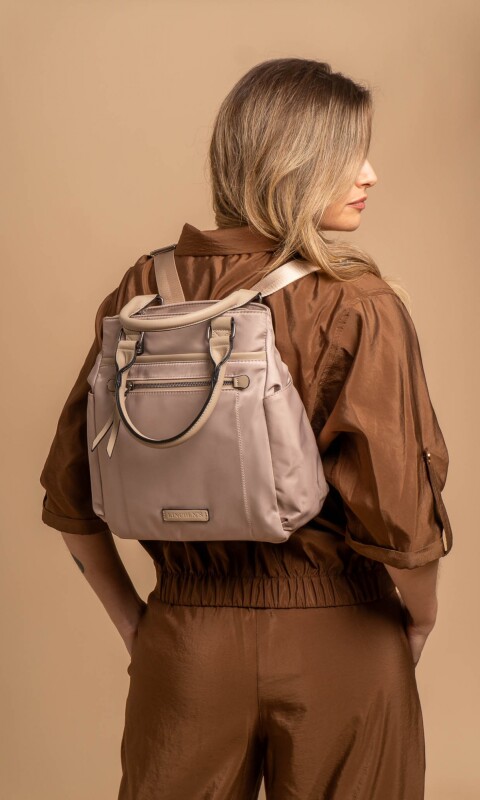 CARTERA MOCHILA VAINILLA VISON