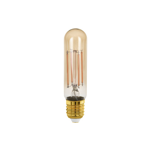 Lámpara LED tubular ámbar T32 E27 4W cálida dimm EG5372
