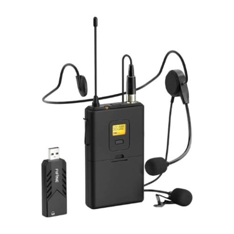 Micrófono Lapella Inalámbrico Fifine K031B USB - Negro Micrófono Lapella Inalámbrico Fifine K031B USB - Negro