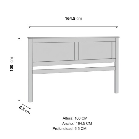 Respaldo Cabecera Madera Maciza 2 Plazas Respaldo Cabecera Madera Maciza 2 Plazas