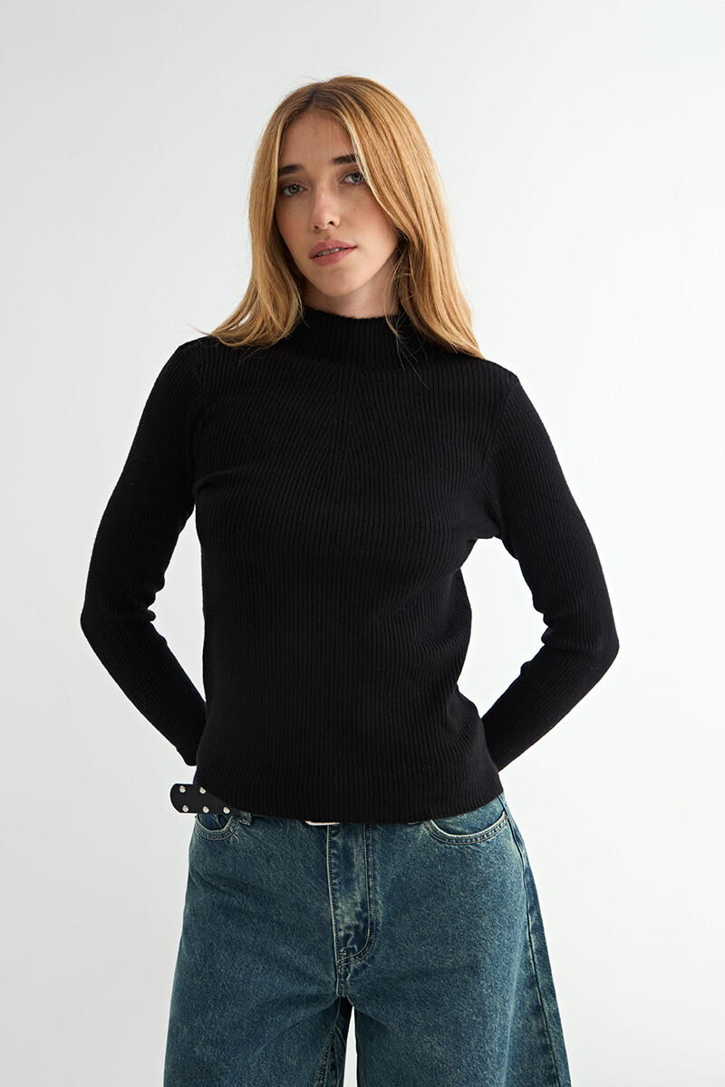 POLERA MORAEA - NEGRO 