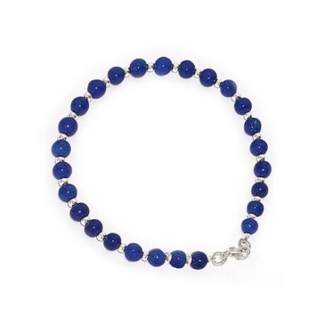 Pulsera Cuentas Lapislazuli Pulsera Cuentas Lapislazuli