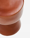 Mesa auxiliar exterior Mesquida de cerámica con acabado terracota glaseado Ø 35 cm Mesa auxiliar exterior Mesquida de cerámica con acabado terracota glaseado Ø 35 cm