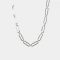 Collares Cortos Acero quirúrgico Collar Corto Eslabones Acero - Plateado