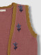 Chaleco Bordados Rosa Oscuro