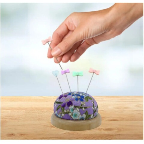 Caja Con Alfileres Patchwork Cabeza Fantasía Mariposa X 50 Unidades Caja Con Alfileres Patchwork Cabeza Fantasía Mariposa X 50 Unidades