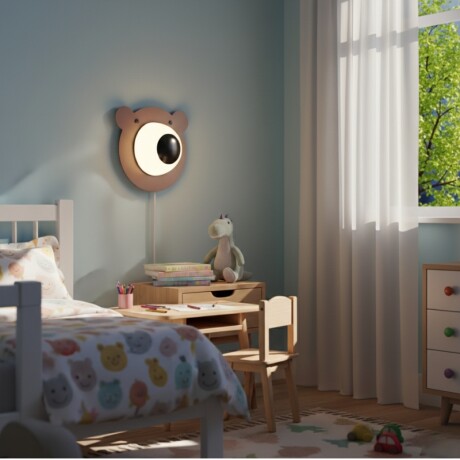LUMINARIA DE PARED BEAR Luminaria de Pared Bear Marrón