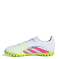 Championes de Fútbol 5 Infantiles Adidas Predator Club Blanco - Rosado - Amarillo Lima