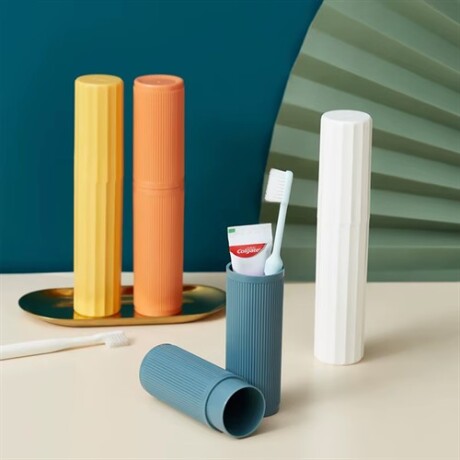 Estuche para cepillo de dientes y pasta Mostaza