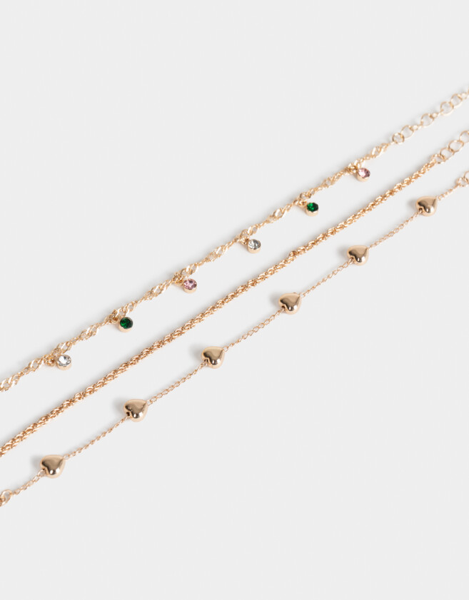 Pulseras Flexibles Sets Con strass multicolor Sets De Pulseras Con Strass Multicolor - Combinacion Multicolor