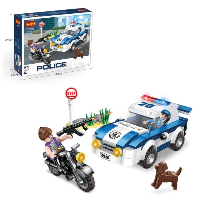 COGO POLICE SERIES 185PCS única
