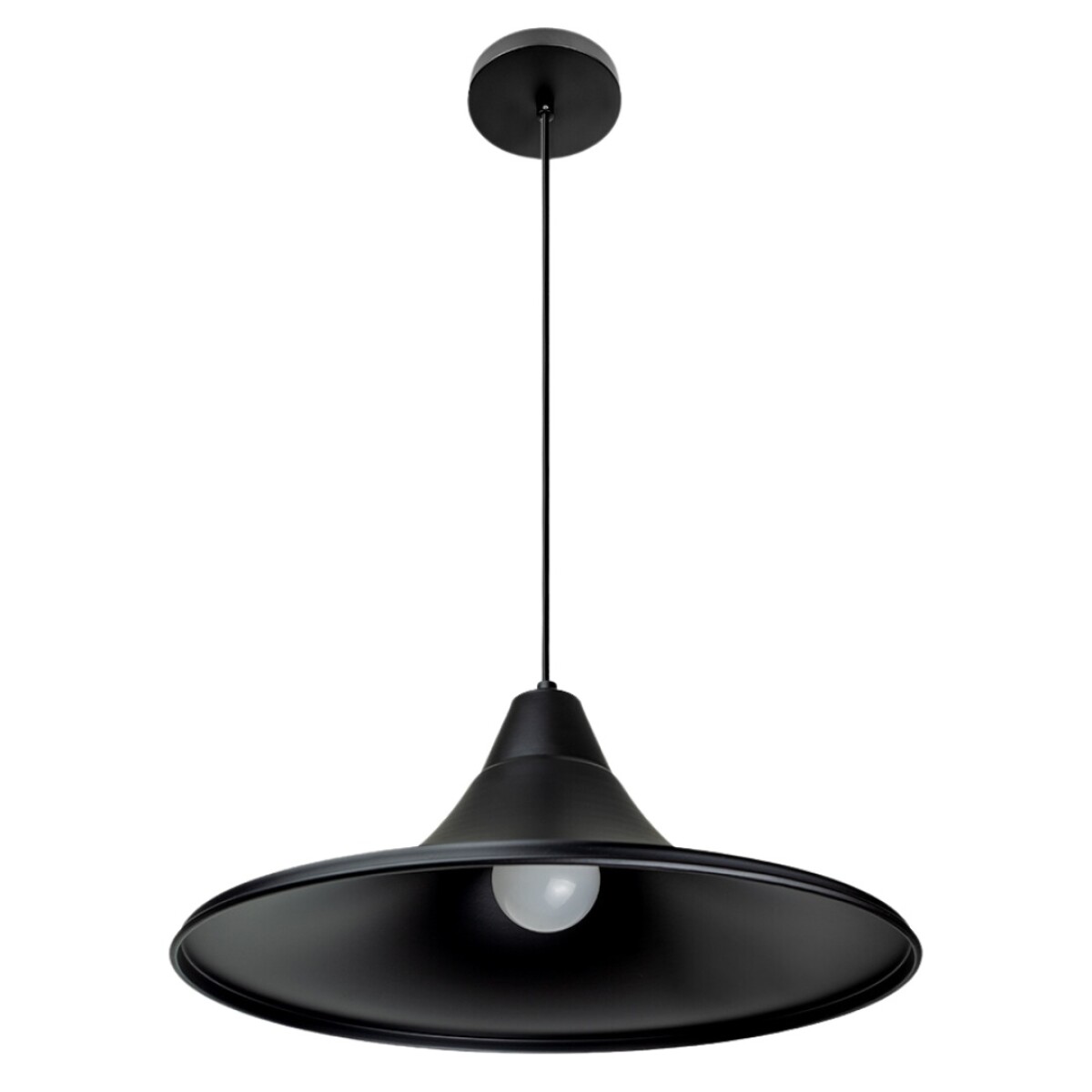 COLGANTE TEO E27 NEGRO 38CM 