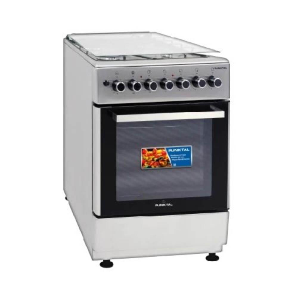 COCINA INOX 3H + 1DISCO HORNO – GRILL - ENCENDIDO-TURBO CONVECCIÓN acero inoxidable