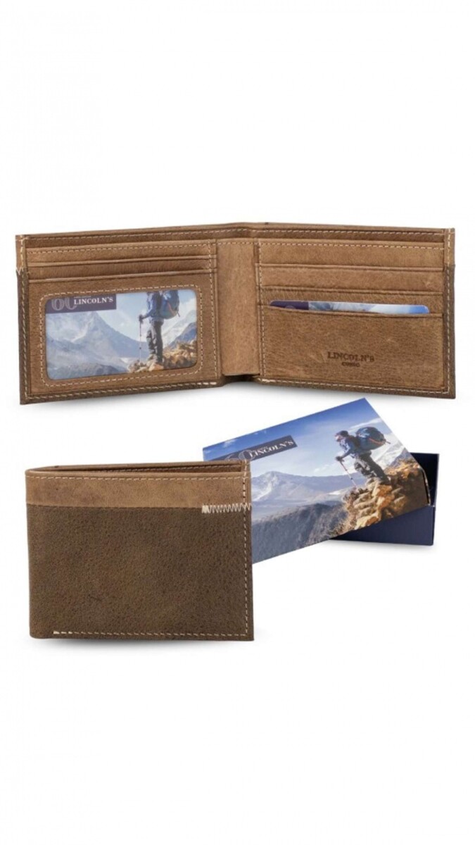 Billetera Cuero Jano - Jaspeado C/Nuez 