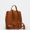 Mochila Oslo en Efecto Cuero Graneado Marron