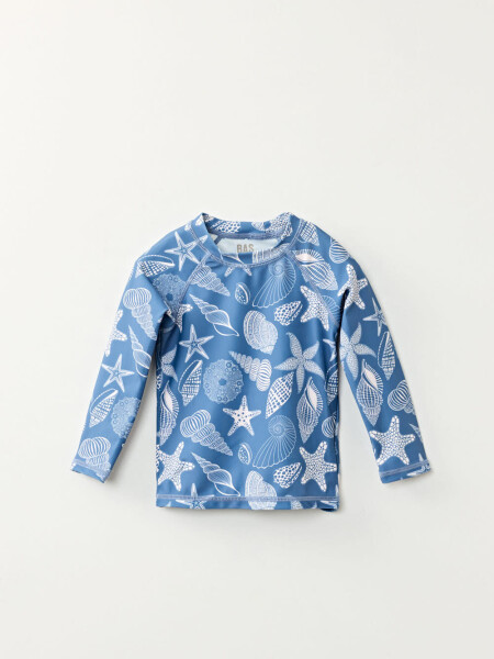 Remera uv Caracoles Azul