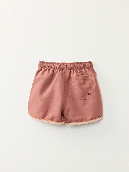 Short de baño Marron Y Naranja