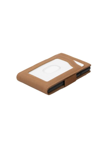 METALCARD H.SLIM ID WIND. WALLET CAMEL BROWN