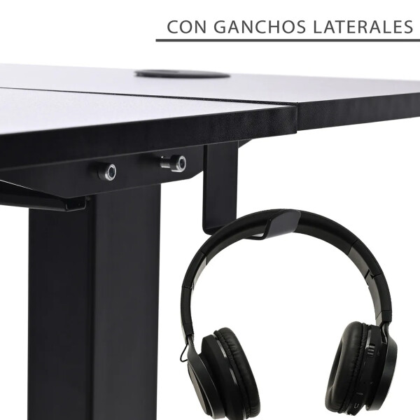 Escritorio Eléctrico Gamer Ergonómico Con Altura Ajustable NEGRO
