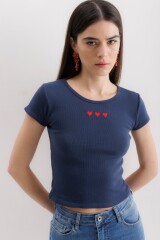 T-shirt Nera Azul