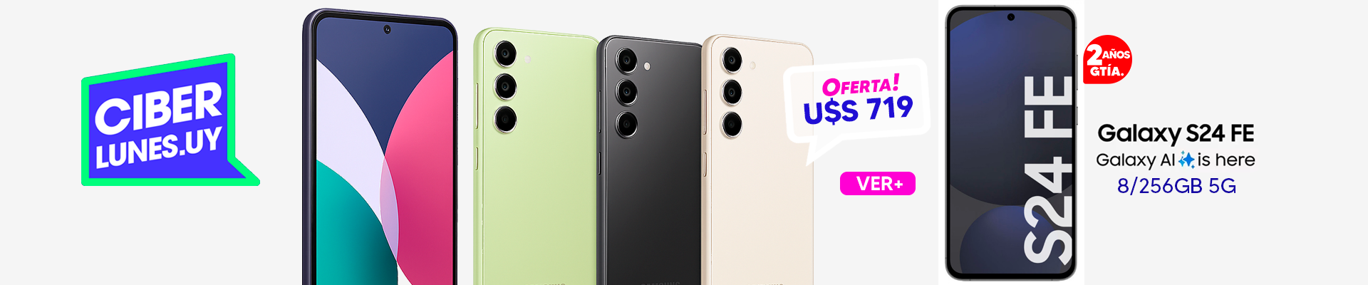 ¡Oferta Samsung S24FE con 2 AÑOS de Garantía!