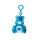 Figura Squishy Osito Cariñositos con Clip Colgante AZUL
