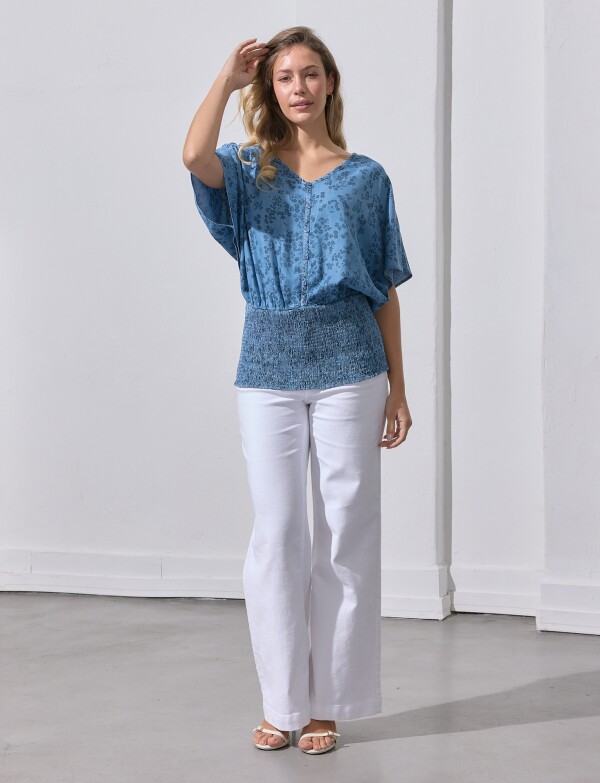 Blusa Tencel Printed JEAN