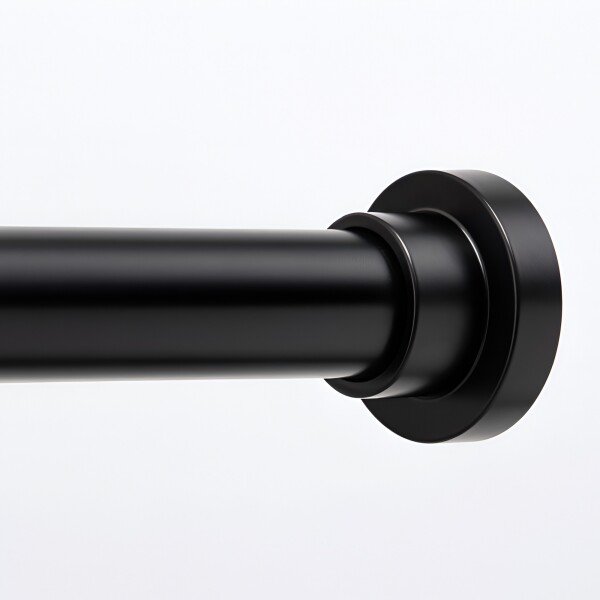 Barrote Extensible Para Cortina Metal 91-137Cm Con Punteros Color Negro