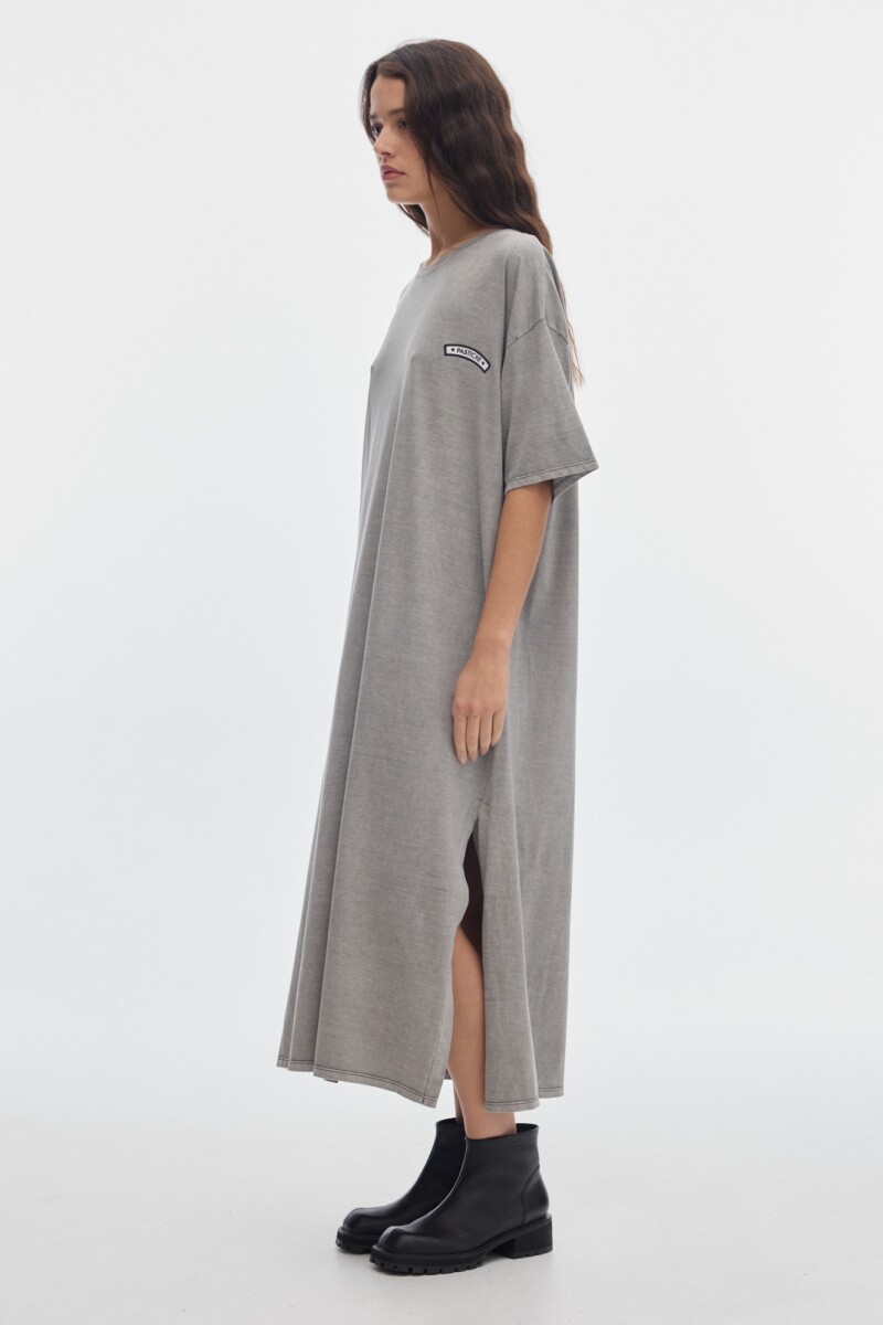 Vestido Pad Washed Grey