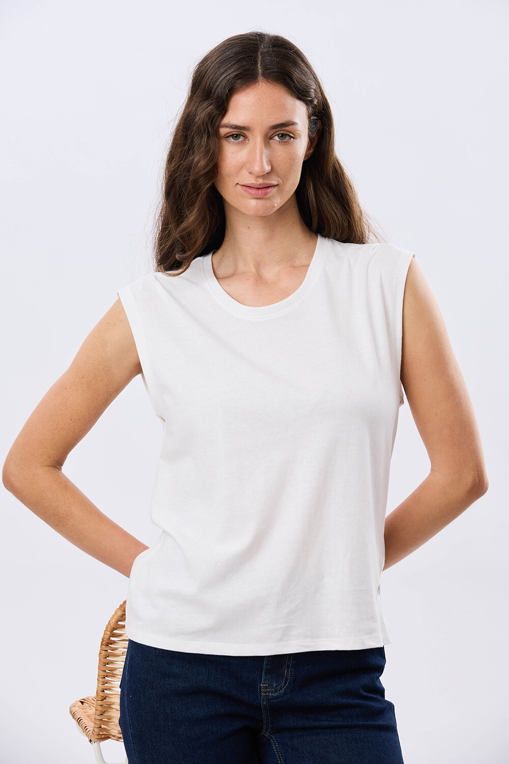 REMERA LISA DE ALGODÓN Blanco