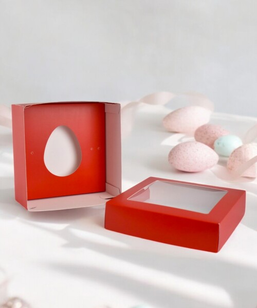 Caja 20x20x9,5 c/visor. - ROJO Caja 20x20x9,5 c/visor. - ROJO