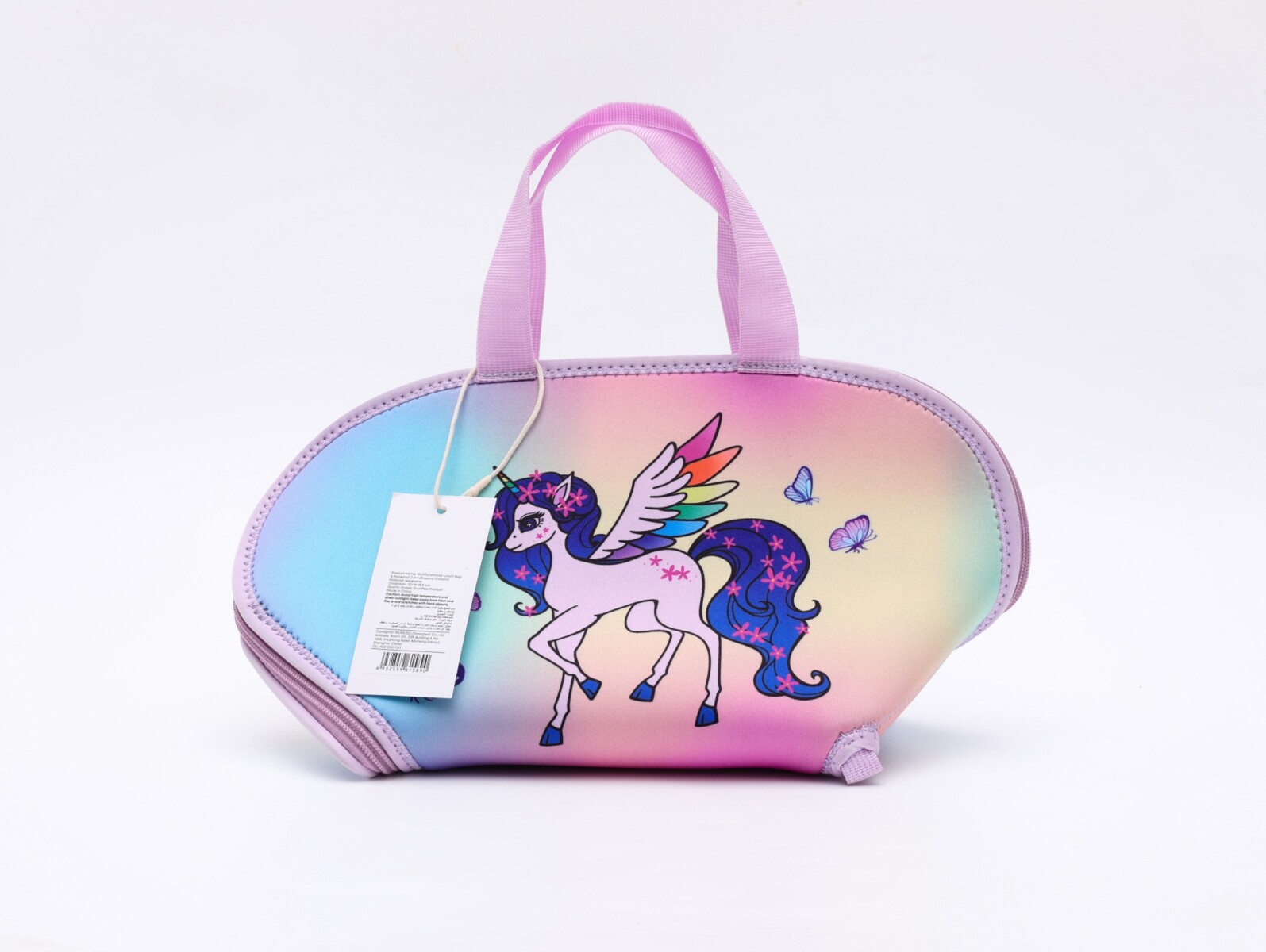 BOLSA DE ALMUERZO MULTIFUNCIONAL Y MANTEL INDIVIDUAL 2 EN 1 (UNICORNIO DE ENSUEÑ 