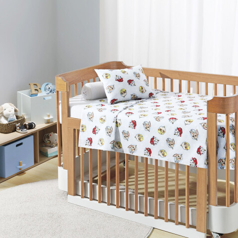 Juego Sábanas para Cuna Dohler 100% Algodón Paw Patrol CELESTE