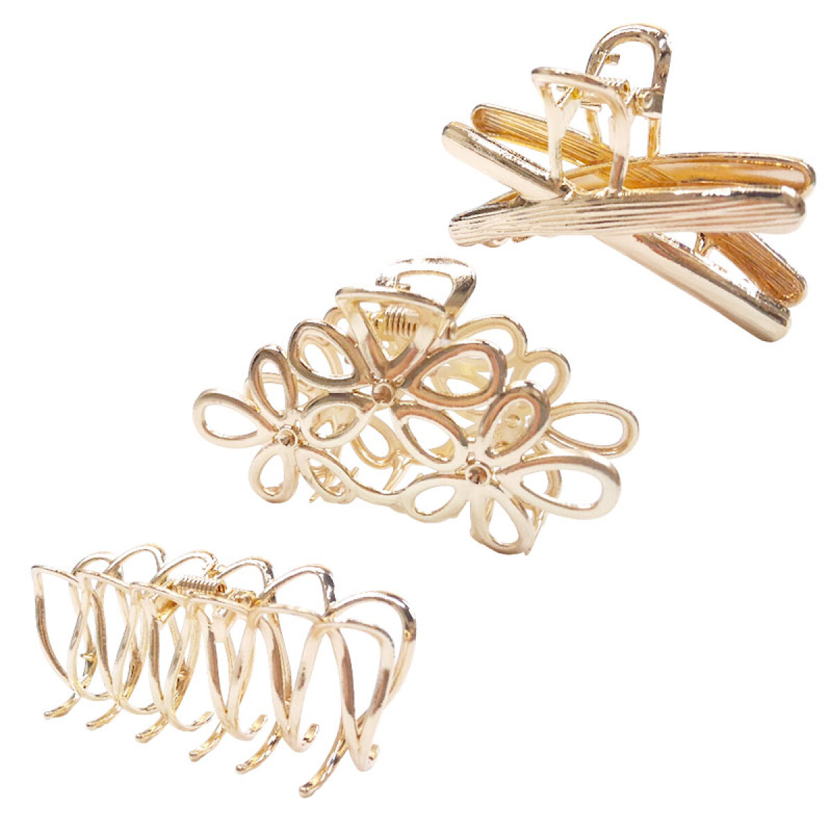 Broches pinzas doradas para el cabello - Broches Pinzas Doradas Para El Cabello 