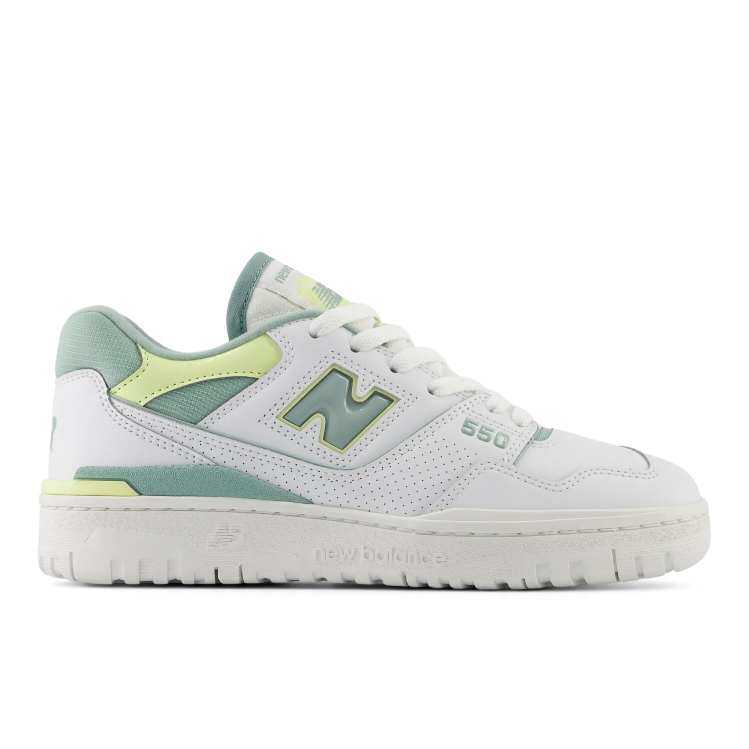 Championes New Balance de dama 550 BBW550EB WHITE LIGHT GREEN Sportmarket