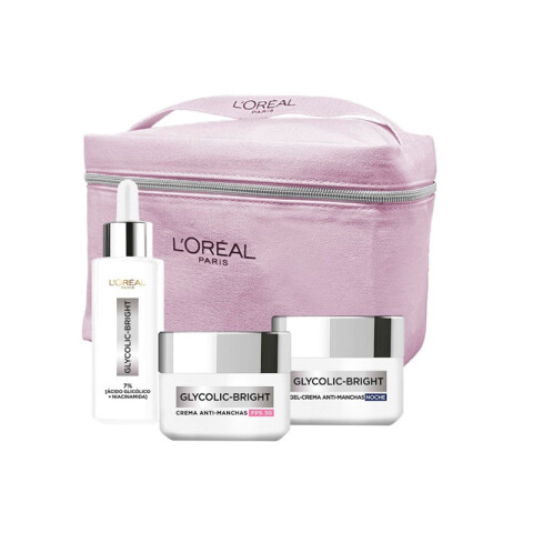 Pack Glycolic Bright L´oréal Paris ideal para mamá Sérum + Crema de Día + Crema de Noche
