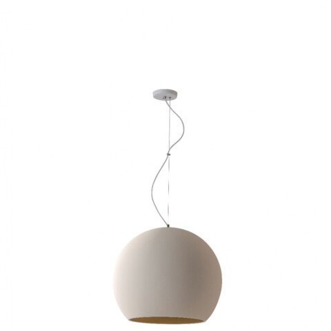 COLGANTE BALL50 E27 BLANCO CON CABLE COBRE D50CM COLGANTE BALL50 E27 BLANCO CON CABLE COBRE D50CM