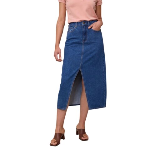 FALDA LARGA AUDINO S-XXXL AZUL MEDIO